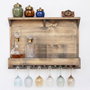Hanah Home Raf339 Estantería Decorativa de Madera de 70 cm